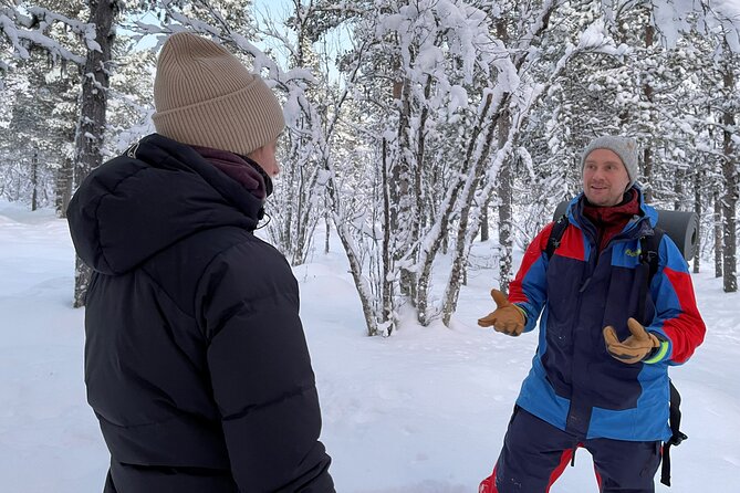 Snowshoe in a Winter Forest - Following tracks instead of chasing animals