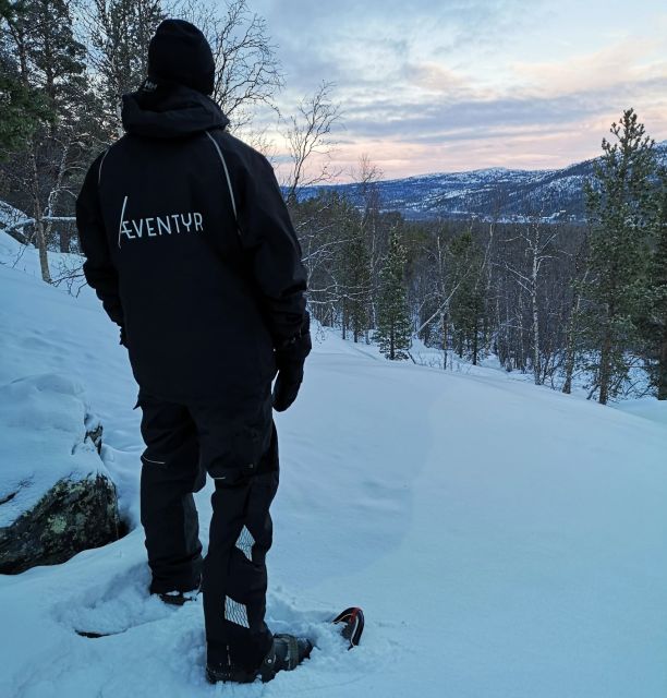 Snowshoeing Adventure to the Enchanting Frozen Waterfall - Following the trail into the Gargia Valley