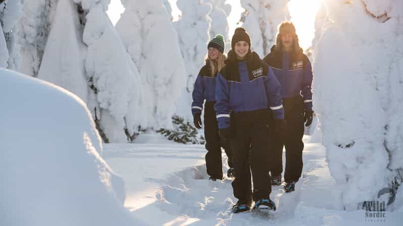 Snowshoeing in the Arctic Wilderness - Walking through forests, swamps, and frozen waterways