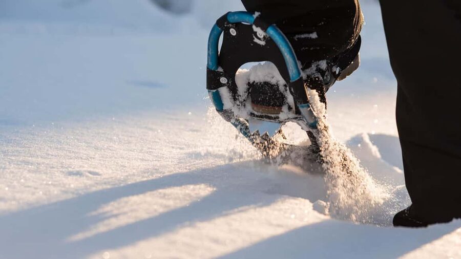 Snowshoeing in the Arctic Wilderness - Getting fitted with snowshoes and winter gear