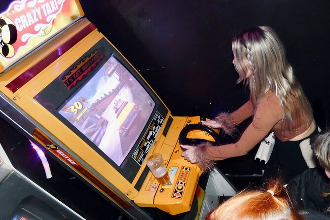 Social Nightlife Crawl Copenhagen - The arcade bodega is the most divisive stop