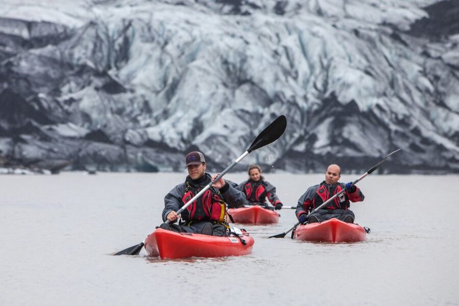Sólheimajökull: Guided Kayaking Tour on the Glacier Lagoon - Stories, glacier facts, and the changing lagoon