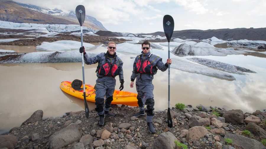 Sólheimajökull: Guided Kayaking Tour on the Glacier Lagoon - Meeting the guide at Sólheimajökull Base Camp