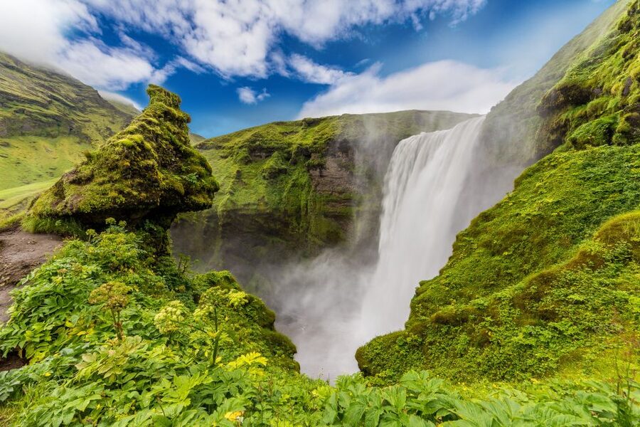 South Coast Classic: Full-Day Tour from Reykjavik - Skógafoss and the reward above the falls