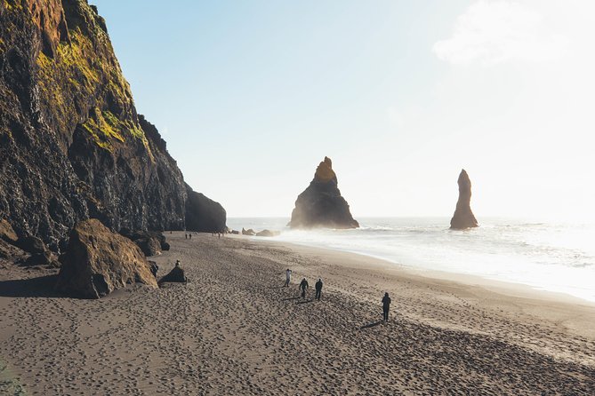 South Coast Day Tour Black Sand Beach & Waterfalls from Reykjavik - Solheimajokull Glacier: close enough to feel real