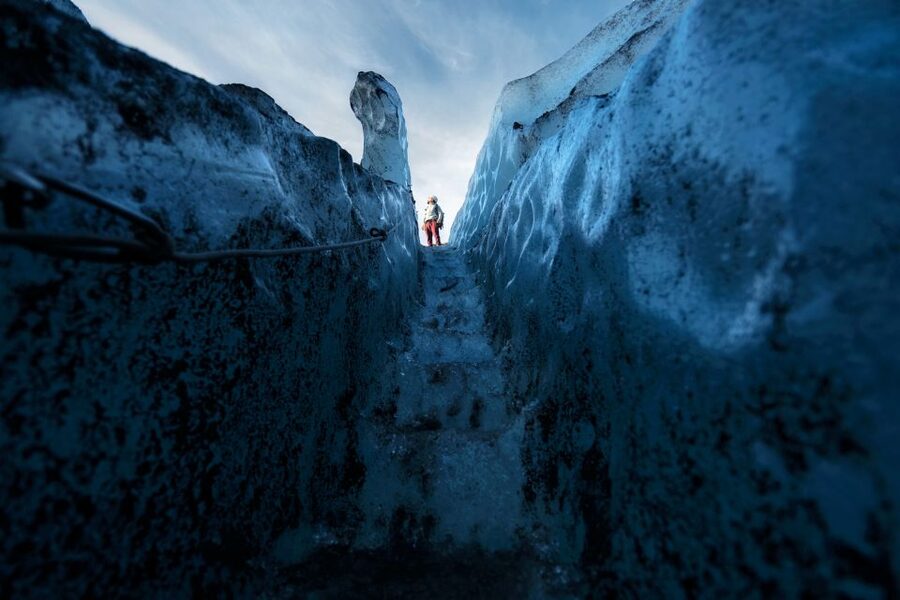 South Coast Iceland: 2-Day Blue Ice Cave & Jokulsarlon Tour - Glacier walking in Skaftafell