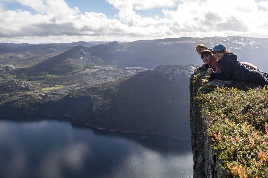 Stavanger: Preikestolen Hidden Trail Hike + Canoe + Lunch - One quiet hour on the lake
