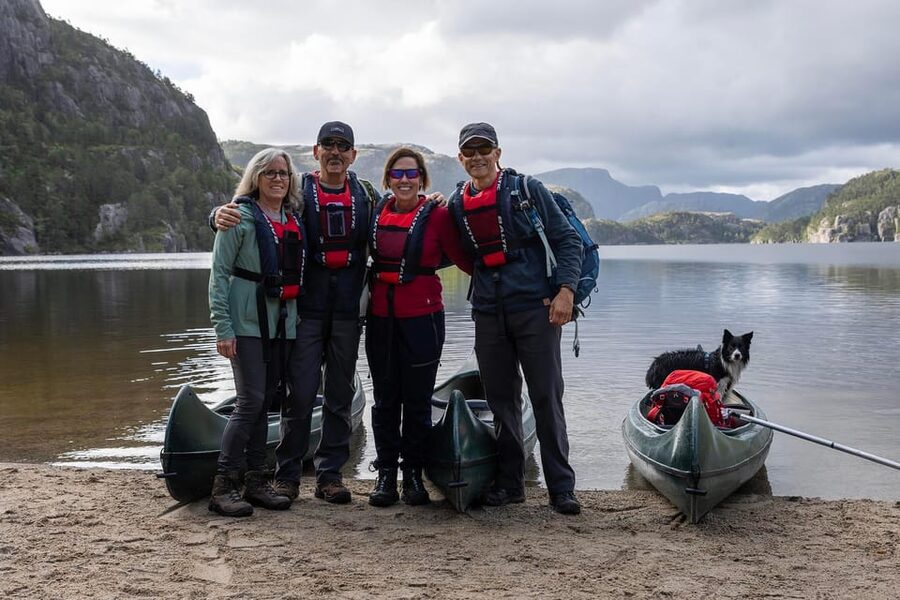 Stavanger: Preikestolen Hidden Trail Hike + Canoe + Lunch - The old trail and its rocky challenges