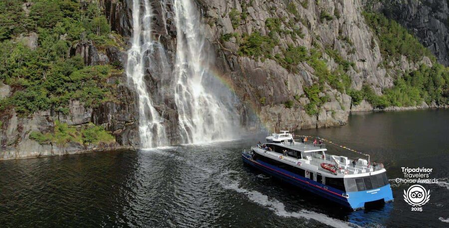 Stavanger: Scenic Fjord Cruise to Lysefjord and Preikestolen - From Strandkaien into Lysefjord