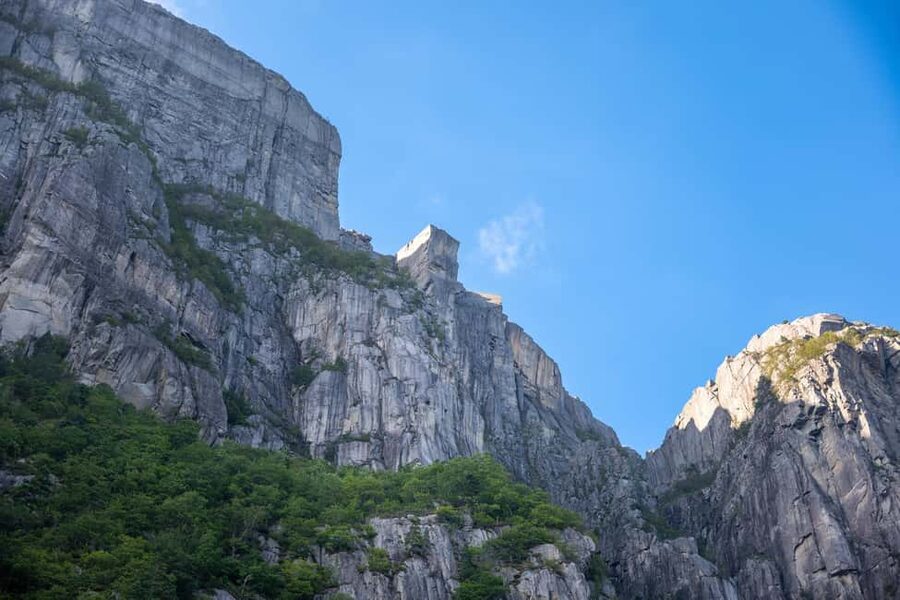 Stavanger: Scenic Fjord Cruise to Lysefjord and Preikestolen - Hengjanefossen and the Coolest Moment