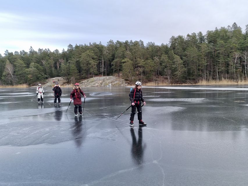 Stockholm: Family Friendly Private Ice Skating Tour & Lunch - Learning Nordic skating with the right equipment