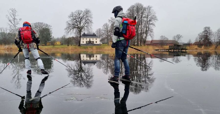 Stockholm: Family Friendly Private Ice Skating Tour & Lunch - From your Stockholm hotel to the winter countryside