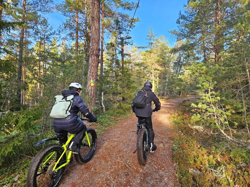 Stockholm: Fat Bike Forest Adventure with Lunch and Sauna - A hot lunch at the forest café