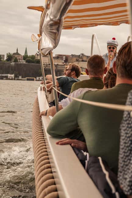 Stockholm: Guided City Sightseeing Open Electric Boat Tour - Östermalm from the water