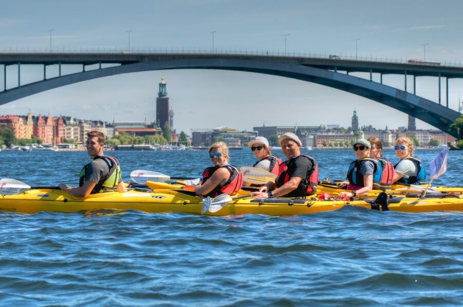 Stockholm: Guided Kayak City Tour & Optional Midsummer Meal - Getting comfortable in the two-person kayaks
