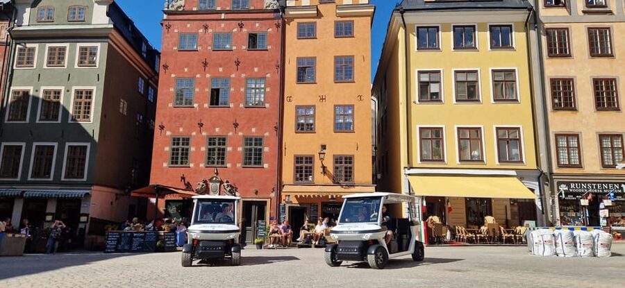 Stockholm Private Golf Cart Tours - From Skeppsbron to the Royal Palace