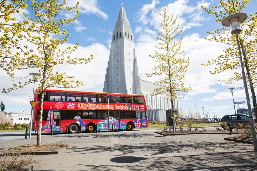The Golden Circle & Hop On - Hop Off Combo Deal - The afternoon bus through Reykjavík