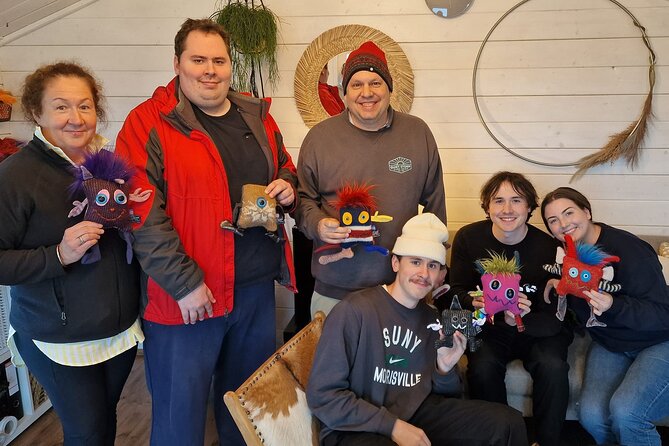 The Wool Monster Workshop - make your own souvenir! - What your one-hour visit is like