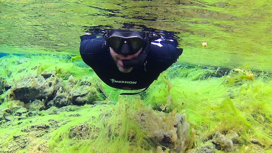 Thingvellir: Silfra Freedive Adevnture with a Guide - Getting ready in the dive van