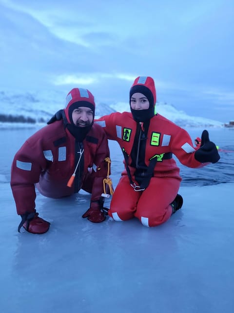 Tromsø: Arctic Fjord Floating in Survival Suit - What the 45-minute water session feels like