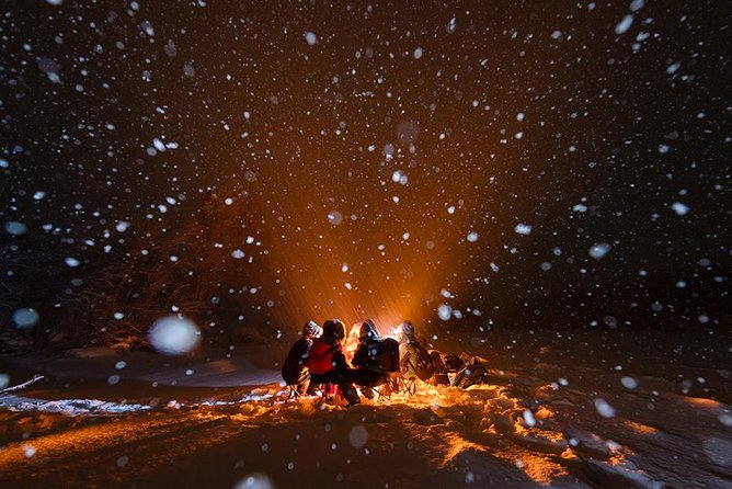 Tromso Aurora Hunt with Bonfire, Soup, Winter Gear & Transfers - Photography without missing the sky