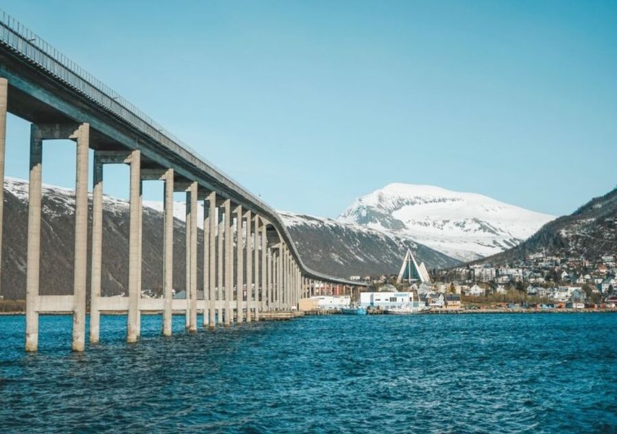 Tromso: City Highlights Guided Walking Tour - Walking the pier toward the Polar Museum