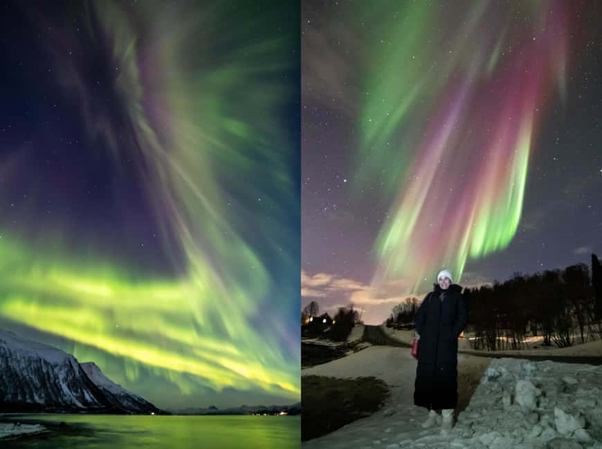 Tromsø: Northern Lights Chase with Free Photos - Free photos and camera help
