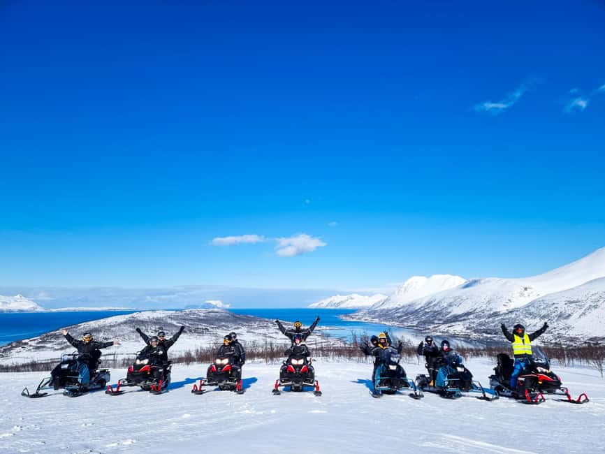 Tromsø: Snowmobile Safari with Aurora Crystal Lavvo Stay - Riding through fjord country with a small group