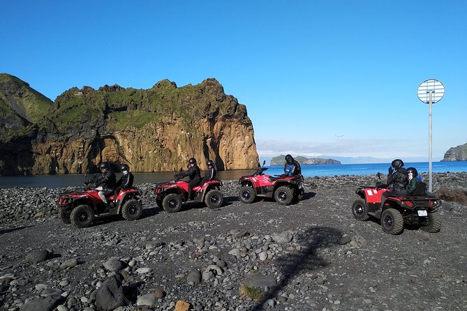 Volcano ATV Tour - Prestvik beach and stories from the sea