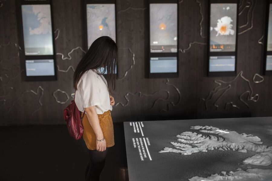 Volcano Exhibition and Cinema - Lava Centre Iceland - The cinema: recent eruptions in human scale